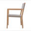 Ensemble de 2 chaises de salle à manger d'extérieur, structure en bois d'acacia teck clair et osier PE brun clair, idéal pour les patios et les jardins