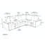 Canapé modulaire rembourré 5 pièces Shollenbarger-94191135