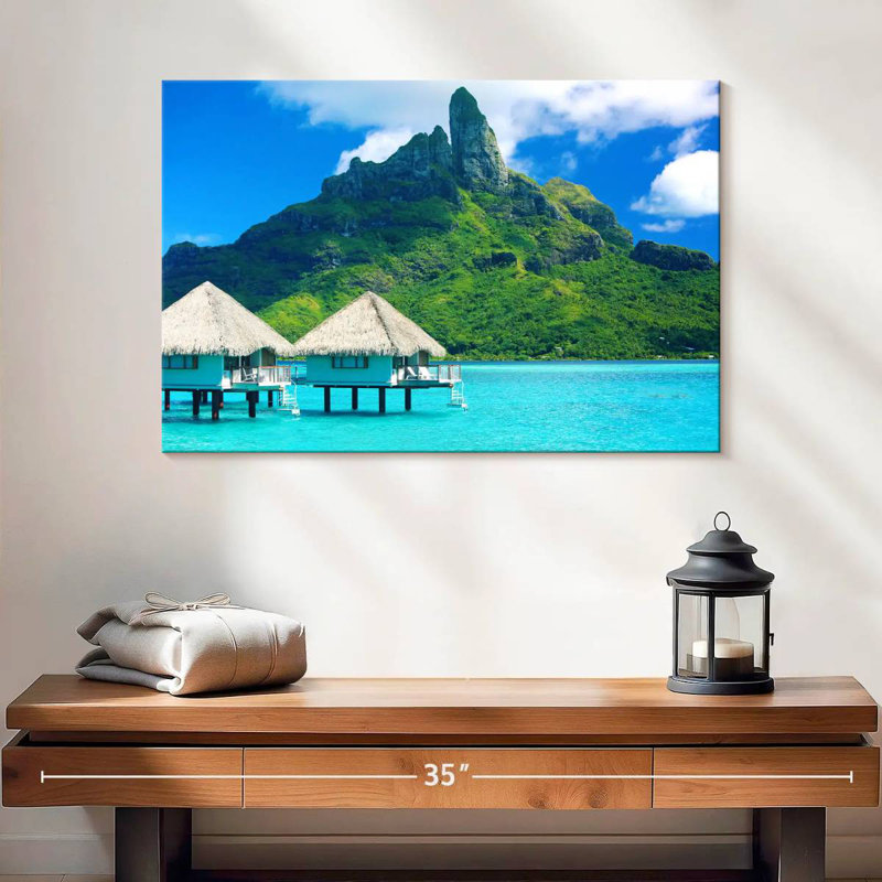 Gillard Tahiti Gillard Scène, H 16 po x l 24 po