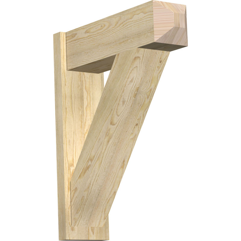 Artisan traditionnel en bois rustique, Sapin Douglas de 8 po (sciage brut), P 26 po x H 32 po