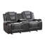 Causeuse inclinable double en similicuir Gurutz-1965923809