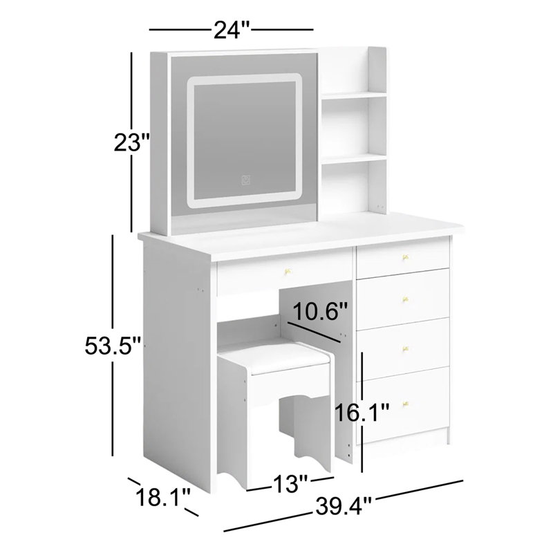 Emilee Vanity, Black