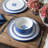 Stone Lain Cobalt 12-Piece Dinnerware Set Porcelain