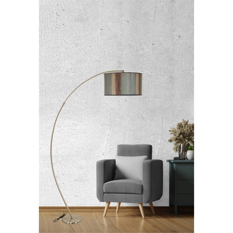 Pontus 185cm Arched Floor Lamp, Bronze