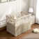 EvoNest 6-in-1 Portable Convertible Cradle to Mini Crib With Removable Wheels and Mattress