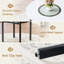 Ensemble de table de salle à manger 5 pièces, table de salle à manger ronde avec 4 chaises pour la salle à manger-1963991834-1963991835