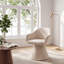 Chaise de salle à manger pivotante à 360 degrés avec pied conique, fauteuil d'appoint rembourré de forme cylindrique avec accoudoirs inclinés pour salle à manger, cuisine et salon-702862153