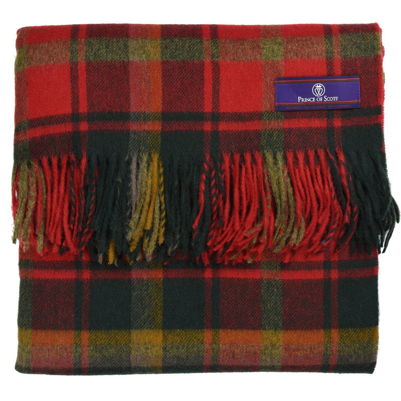Jeté en laine highland merino, Érable