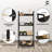 4 Tier Ladder Bookshelf, Bookcase Shelf Storage Rack Organizer, Black-370006345