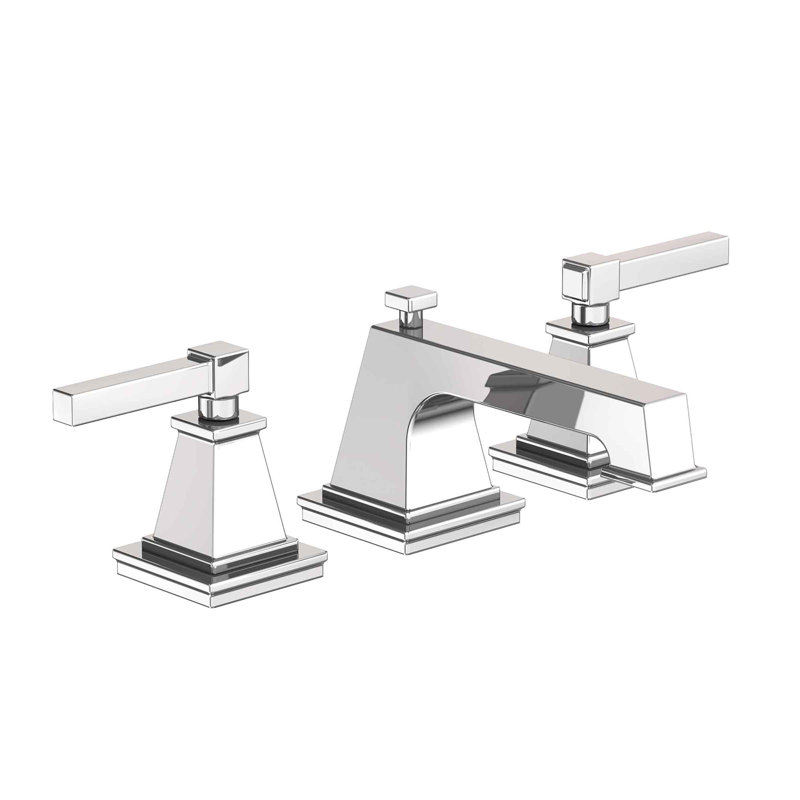 Malvina Widespread Bathroom Faucet with Drain Assembly, Polished Chrome