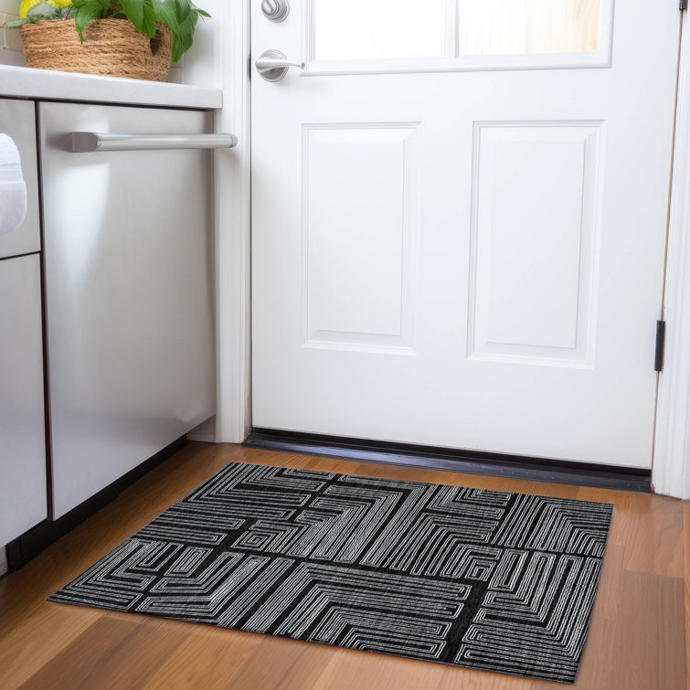Premium Machine Washable Harrietstown AMF1045 Geometric Rug