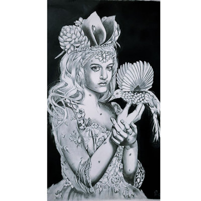 Model Icon - Pencil Sketch | Painting By Pragga Majumder