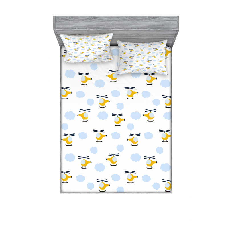 Microfiber Sheet Set, Queen Sheet Set with Fitted Sheet