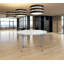Table ronde pliante robuste avec 4 chaises