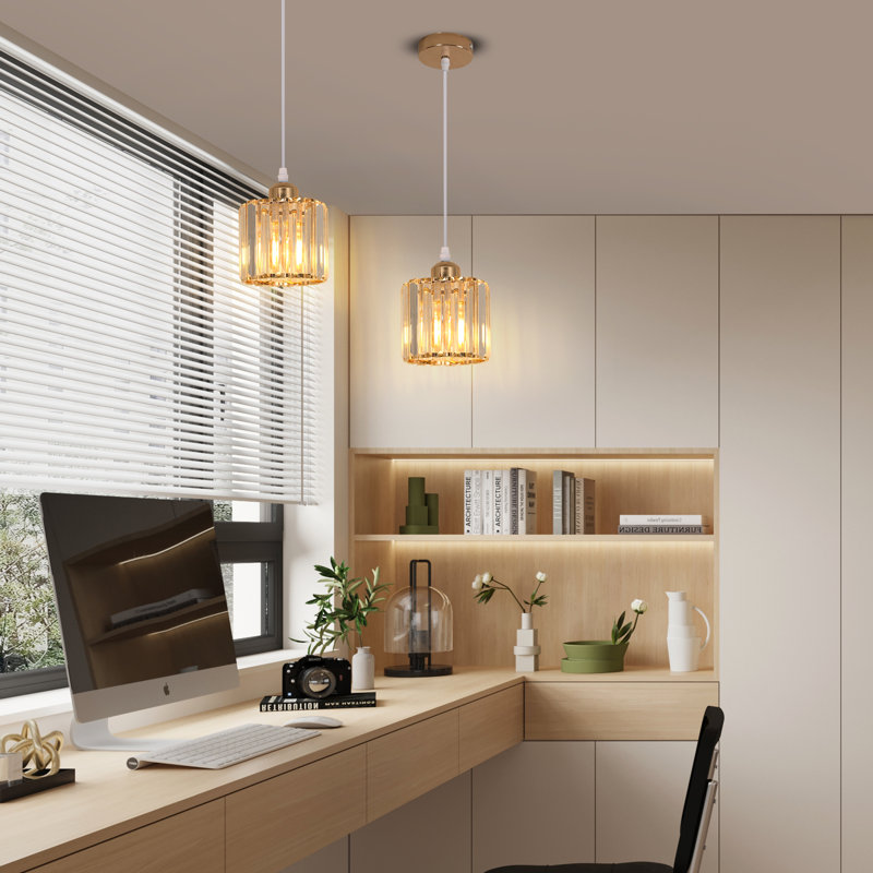  15CM Round Crystal Shade Chandelier