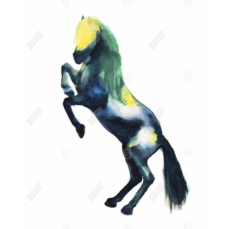 «Greeting Horse», reproduction sur toile