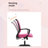 Ergonomic Task Chair Adjustable Height Office Chair Swivel Rolling Computer Chair Executive Desk Chair with Lumbar Support Armrest for Home Office-1613158521