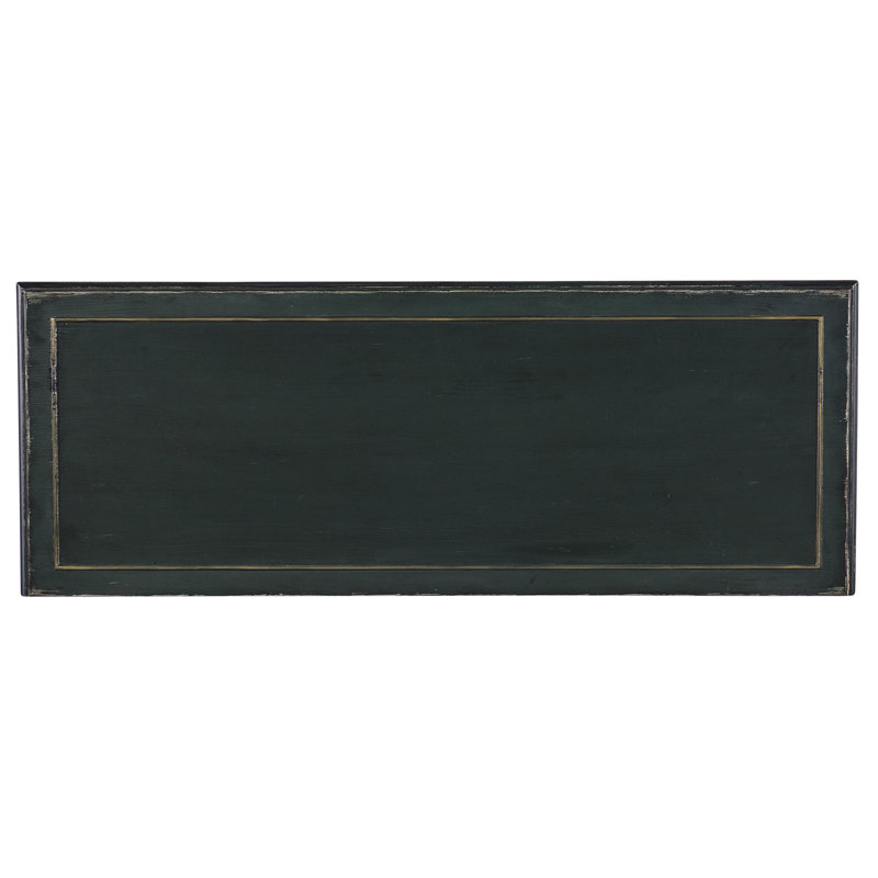 Charleston Green 48'' Rustic Wood Console Table with Storage