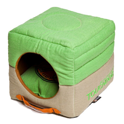 Lit pour chien pliable convertible et réversible 2-en-1 Touchdog