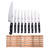 Chef Craft 9 Piece Stainless Steel Knife Block Set
