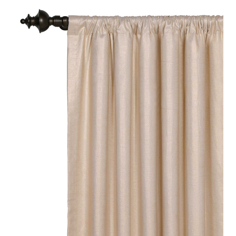 Bardot Cotton Blend Room Darkening Curtain Single Panel, 48" W x 84" L