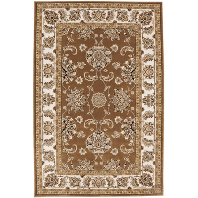 Tapis oriental brun 5X8