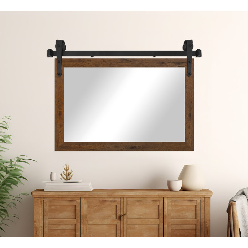 Miroir Conner Rea, 26 po x 33 po, Brun clair