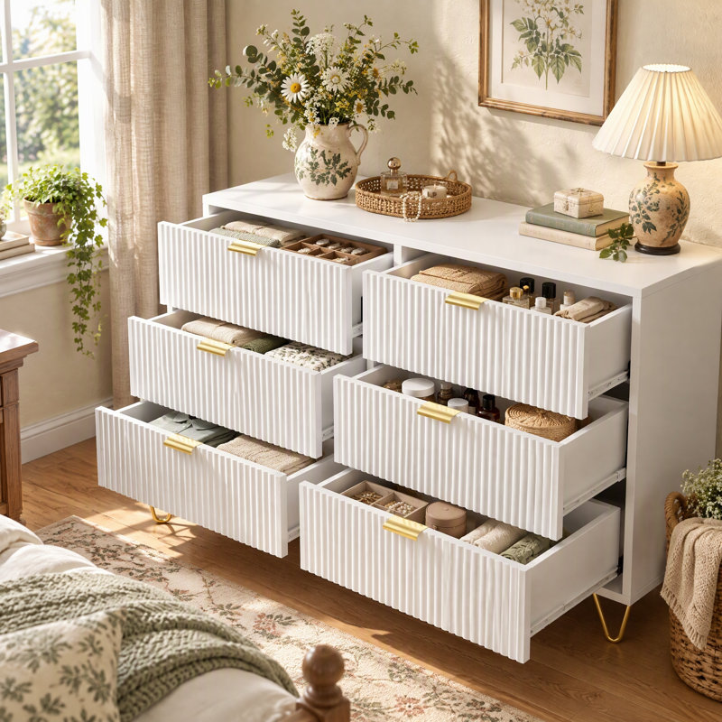 100 cm W Chest of 6 Drawers