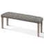 Ardennes 46" Solid Acacia Wood Backless Outdoor Quick-Dry Garden Bench