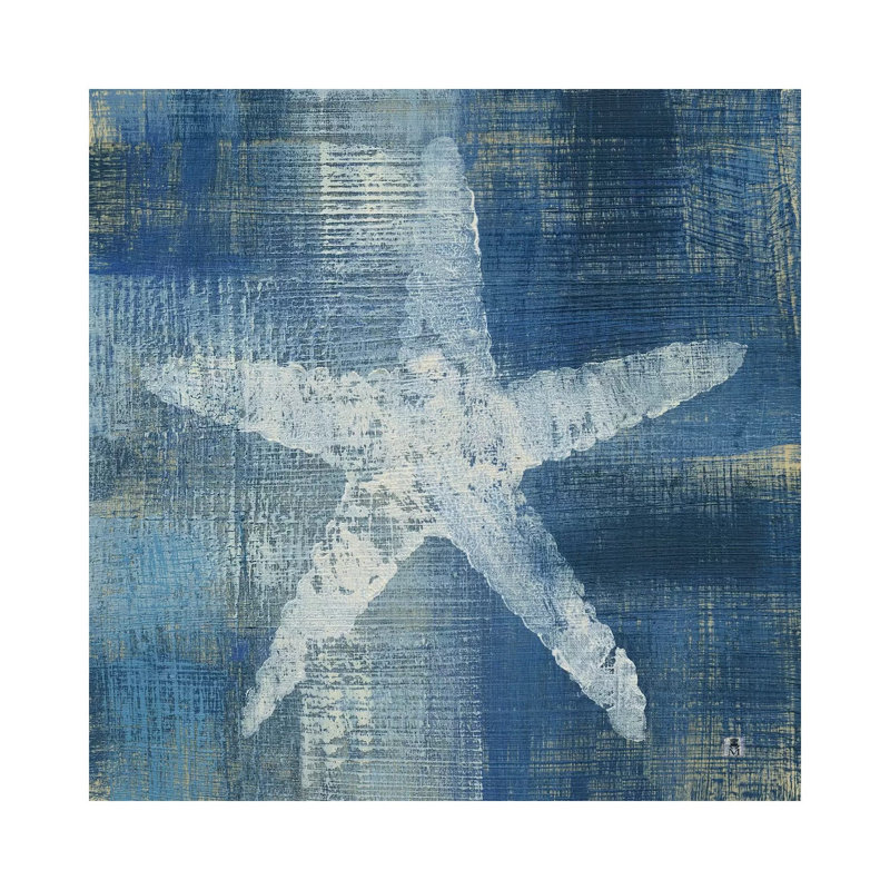 Batik Seas II by Studio Mousseau - Wrapped Canvas Painting, 30.48 cm H x 30.48 cm W