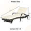 2 chaises longues inclinables d'extérieur avec coussins - 150 réglables pour bronzer - Structure en acier, 600 lb