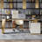 L-Shaped Sintered Stone + Manufactured Wood + Stainless Steel with 3 drawers Desk-109812196-109812192-109812195