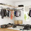 Glyndon 110cm Wall Mounted Clothes Rack