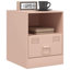 34.5cm W Steel Bedside Table-101281124