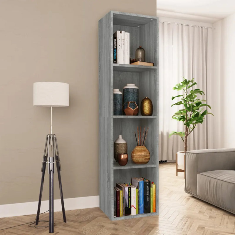 Allard Bookcase, Grey Sonoma