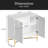 2 Door White Locker Accent Cabinet