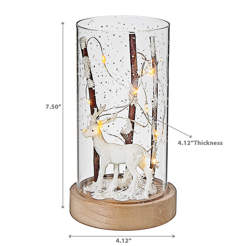 Ihcasadecor Christmas Decorative Accent, 8" H x 4" W x 4" D