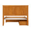 Lit plateforme en bois massif avec pied de lit et tiroirs de rangement Nantucket-96140420-96140421