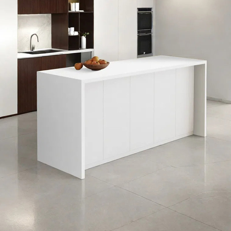 70.86-Inch Kitchen Island, White