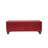 Demingo 41" Upholstered Contemporary Rectangular Storage Ottoman with Safety Hinge, Red-1305292113