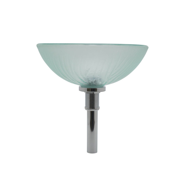 The Renovators Supply Inc. 12'' Green Glass Circular Bathroom Sink