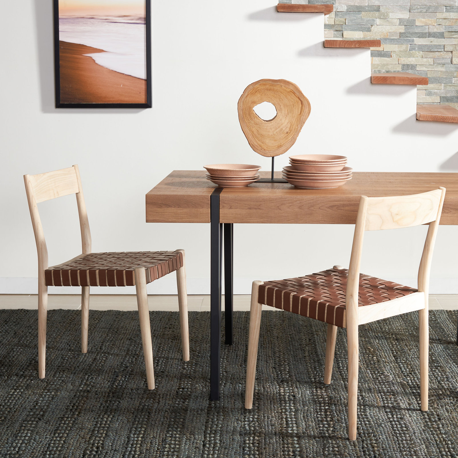 Cosme Armchair, Cognac/Natural