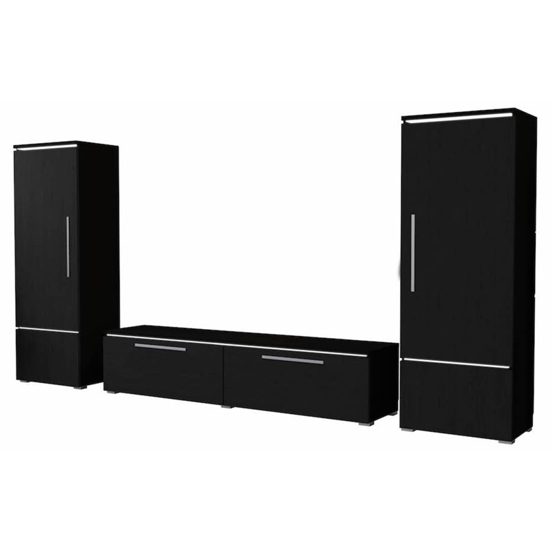 Manda Unfinished Entertainment Centre for TVs up to 65", Black