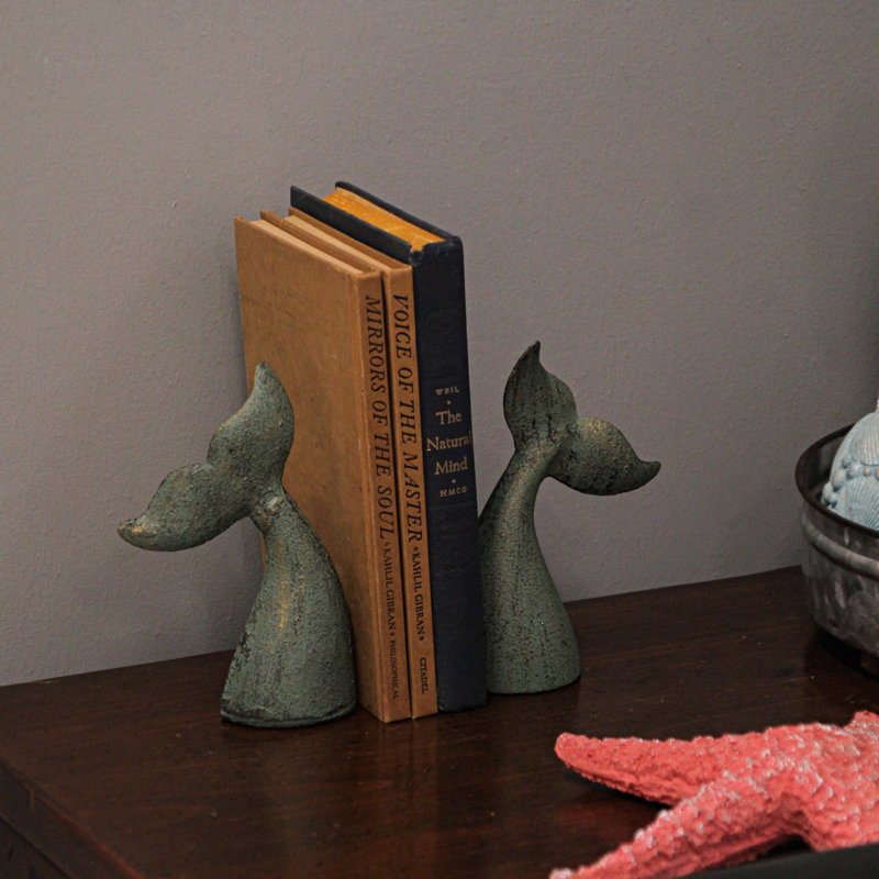 Serre-livres antidérapant Whale Tail, Vert
