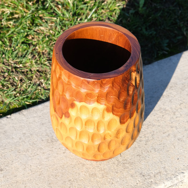 Solid Wood Table Vase