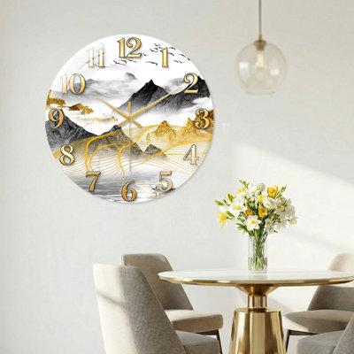 Horloge murale en verre