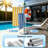 59" H Marble-Base Towel Stand with 1 Adjustable Hanging Arm