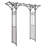Pilottown 66cm D Steel Arbour in Black