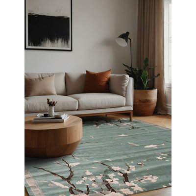 Machine Washable Gray Area Rug