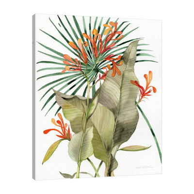 «Botanical Flame Lilies», toile tendue par Kathleen Parr Mckenna